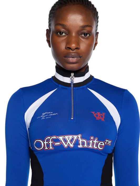 Tech Jer Serena Long-Sleeve Top OFF WHITE Tech Jer Serena Long-Sleeve Top ELECTRIC BLUE-WHITE OWAD27BF25JER001