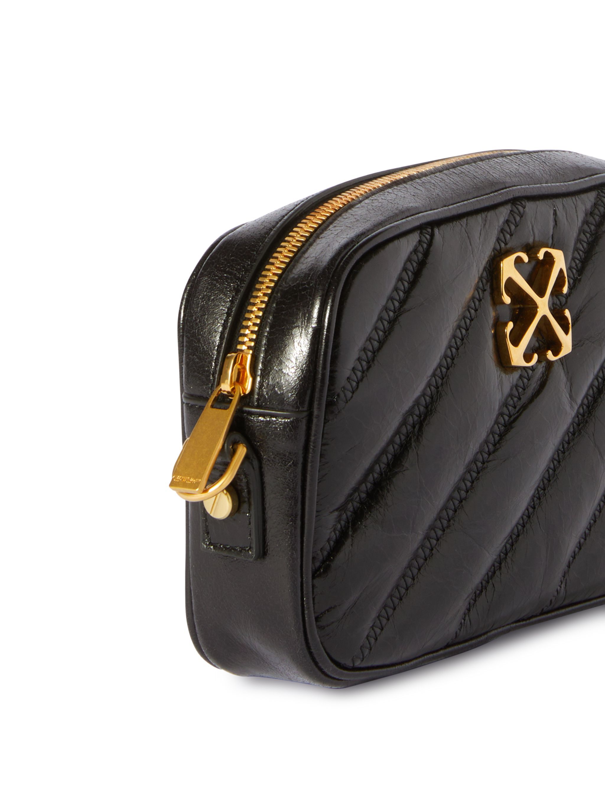 OFF WHITE Black Quilted Camera Bag BLACK OWNN18EC99LEA001