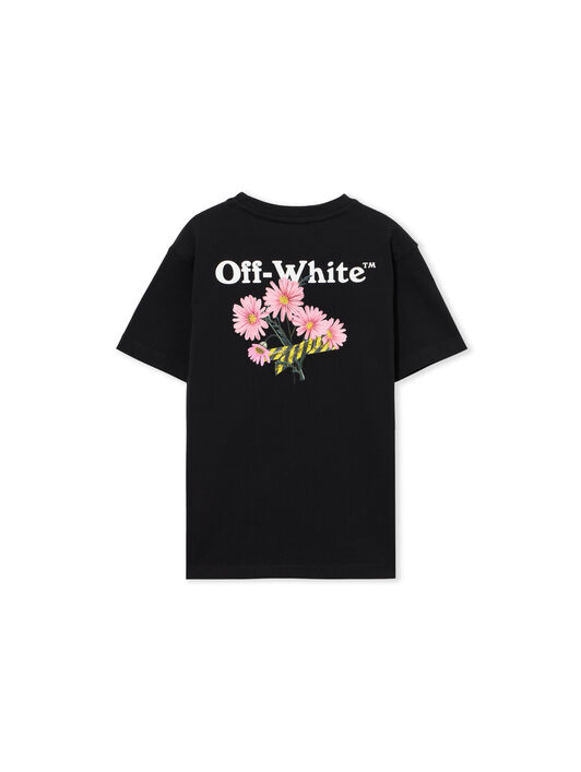 OFF WHITE Daisy Tape Tee S/S BLACK 44GAA001S26J004