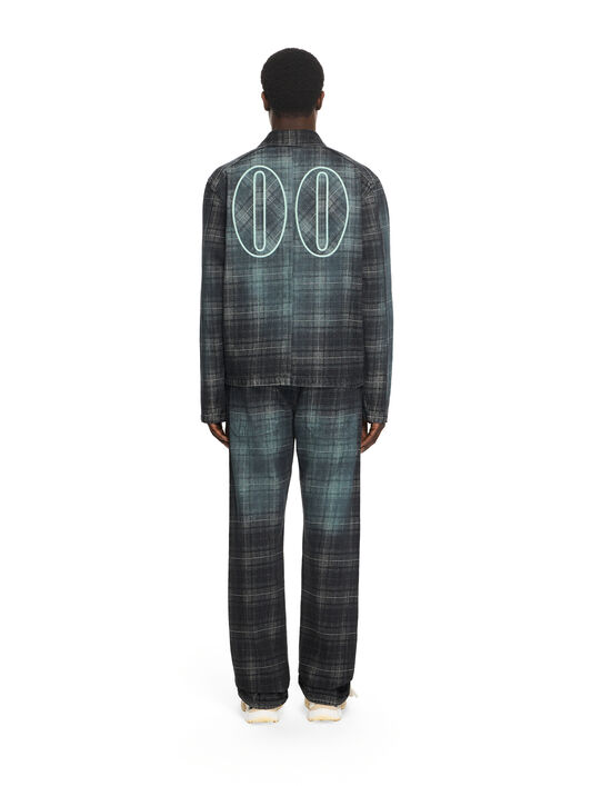 OFF WHITE Check Jacqaurd Slim Relax Jeans CHECK JAQUARD 44XYA18JS26D007