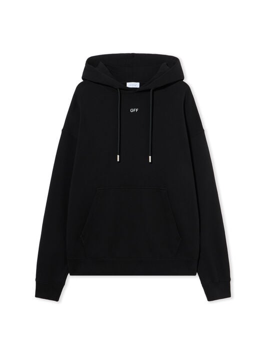 Thinkman Arrow Skate Hoodie OFF WHITE Thinkman Arrow Skate Hoodie BLACK - WHITE OMBB085F25FLE00C