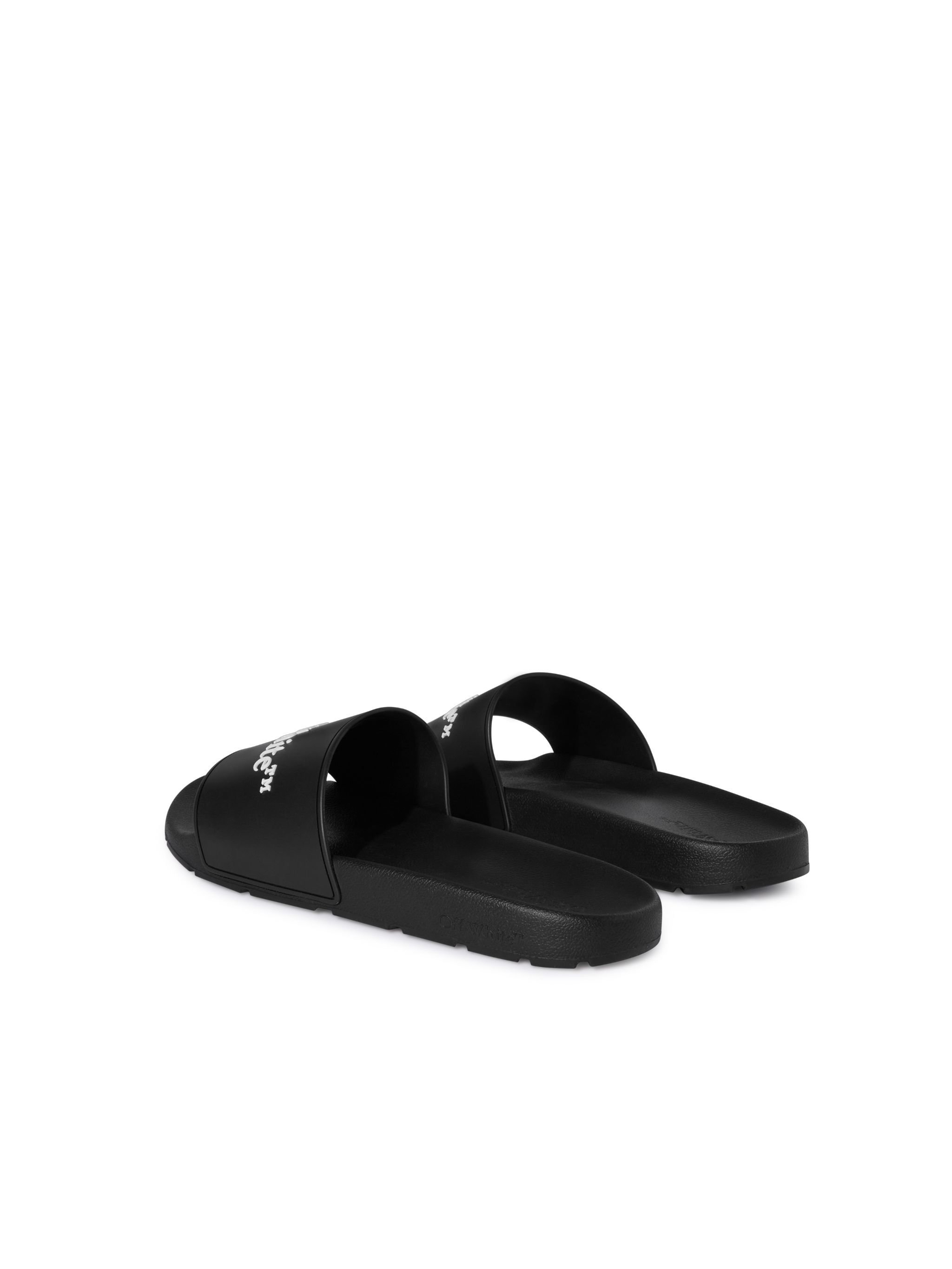 OFF WHITE Black Bookish Sliders BLACK OWIU001C99MAT001