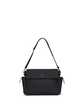 OFF WHITE Arrow Soft Jitney Diaper Bag BLACK OGXE001C99FAB001
