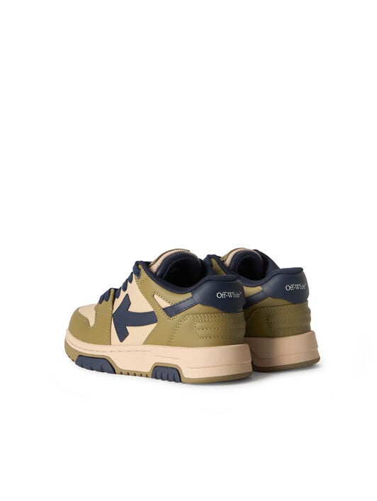 OFF WHITE Out Of Office Sneakers SAND - OLIVE GREEN OBIA011S26LEA001