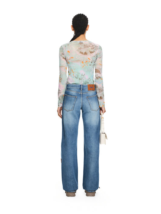 OFF WHITE Susy Denim Pants Light Medium Blue-No Color 2YA069S26DEN002