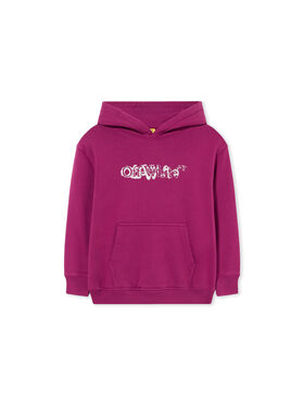 OFF WHITE Big Bookish Watercolor Hoodie BOYSENBERRY 44GBB002F26F001