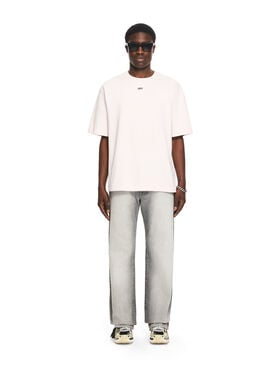 OFF WHITE Paint Arrow Skate T-shirt FADE OUT MAUVE MOR 44MAA120S26J00R