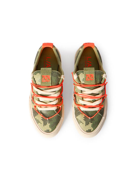 LAB L/AB Tape Vulcanized Sneakers OLIVE GREEN/BEIGE LABF26OF05816