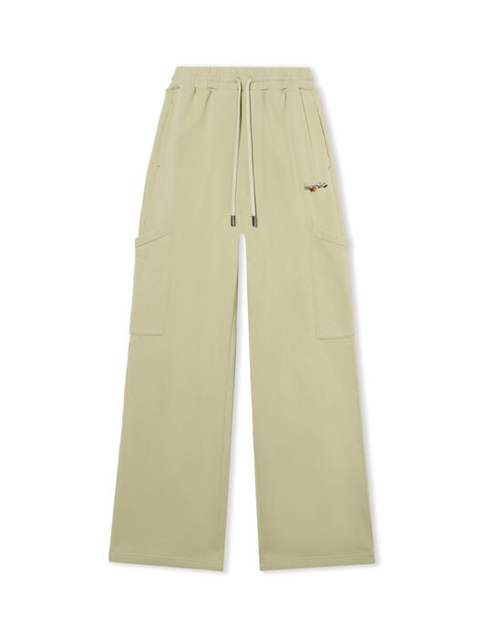 Bookish Flowers Cargo Sweatpants OFF WHITE Bookish Flowers Cargo Sweatpants ALFALFA-BLACK OWCH025F25FLE001