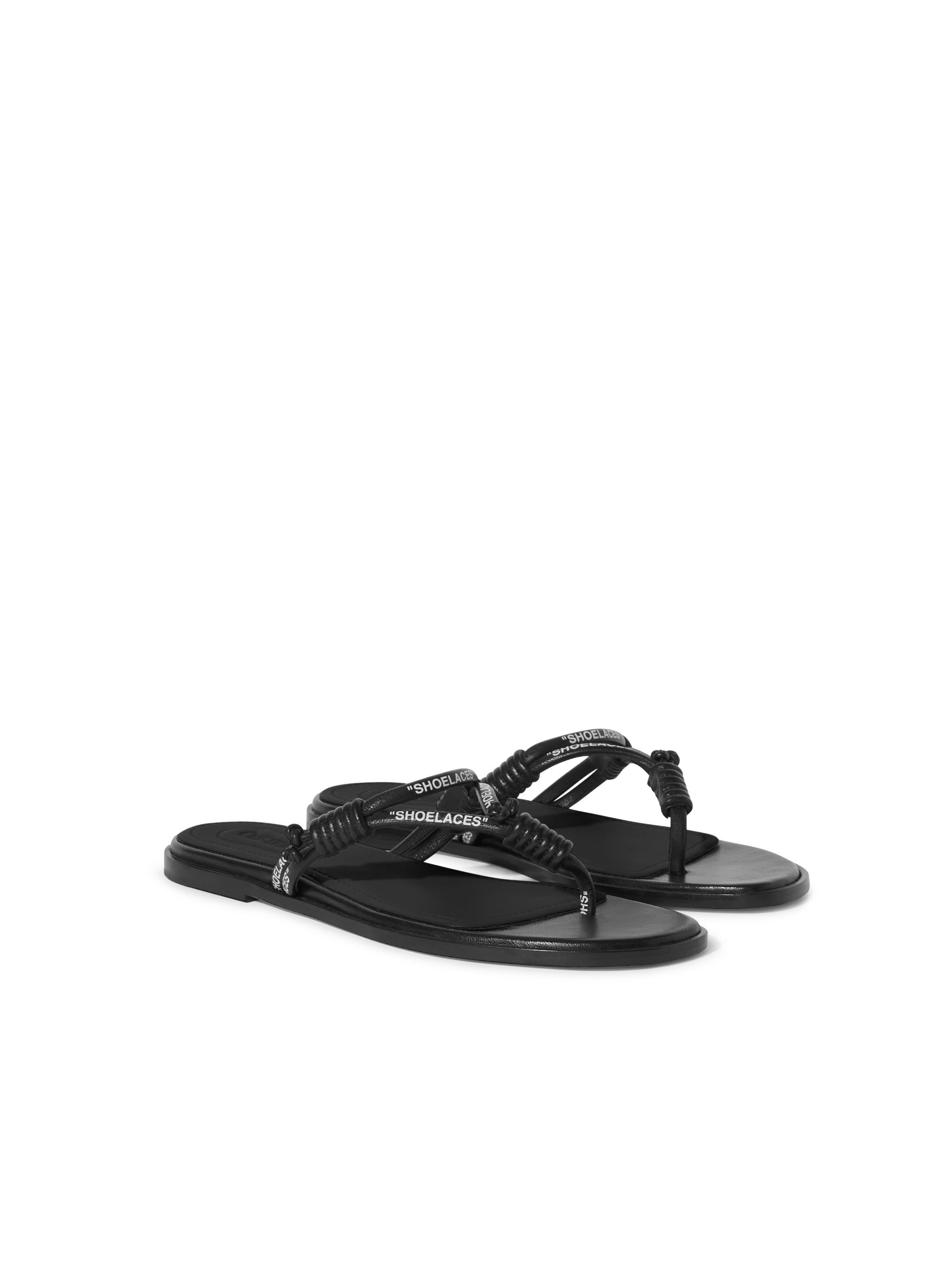 OFF WHITE Schwarze Schnürbänder Sandalen SCHWARZ OWIH05DS25LEA001