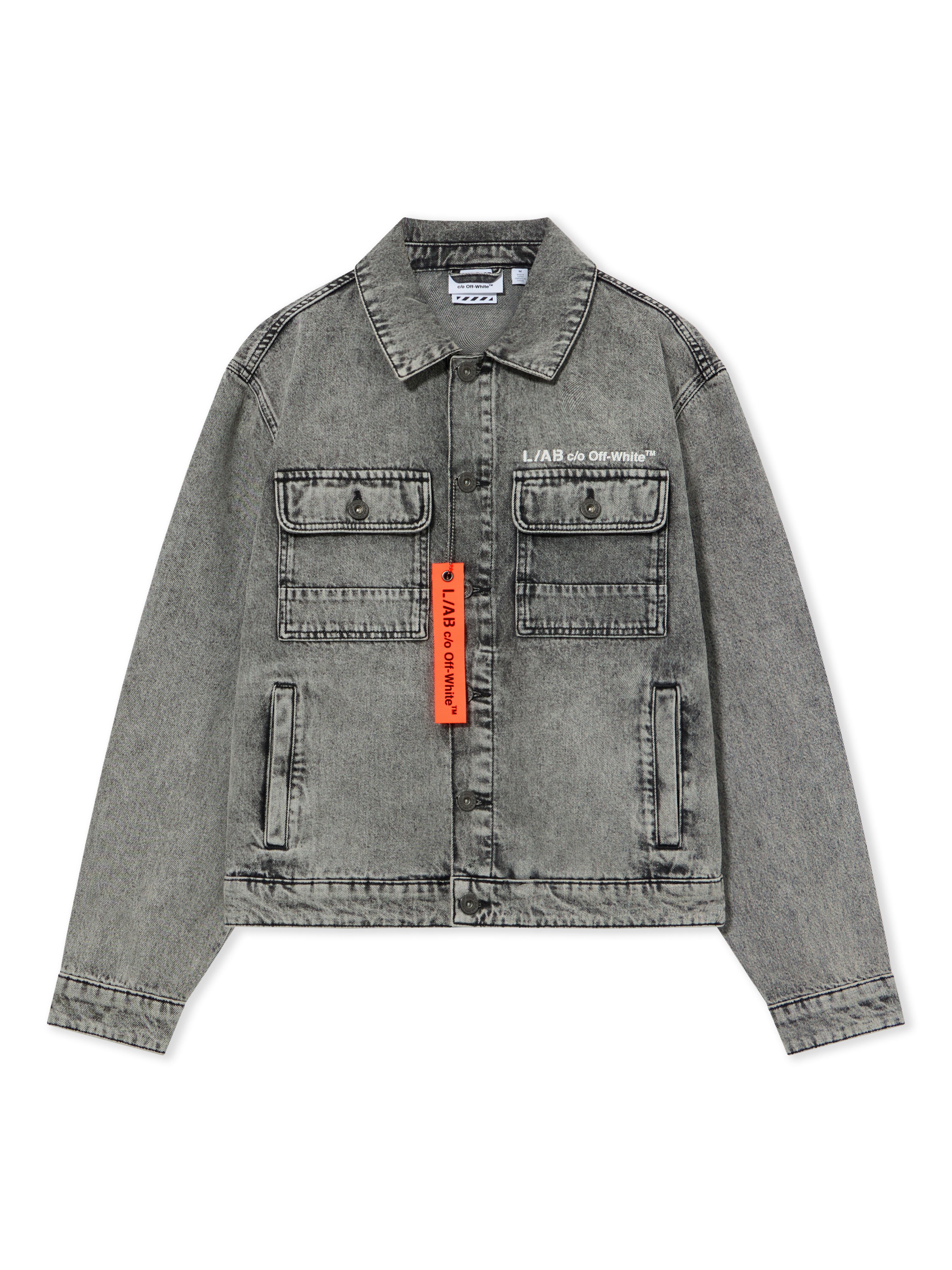 L/AB Trucker Denim Jacket in SMOKE FADE for Men | L/AB c/o Off-White™