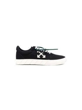 OFF WHITE LOW VULCANIZED CANVAS BLACK WHITE OMIA085C99FAB002