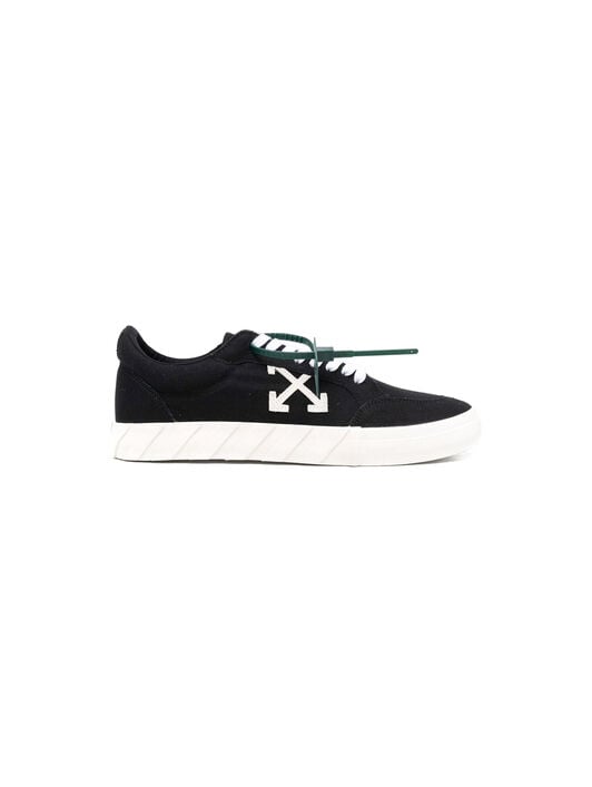 OFF WHITE LOW VULCANIZED CANVAS BLACK WHITE OMIA085C99FAB002