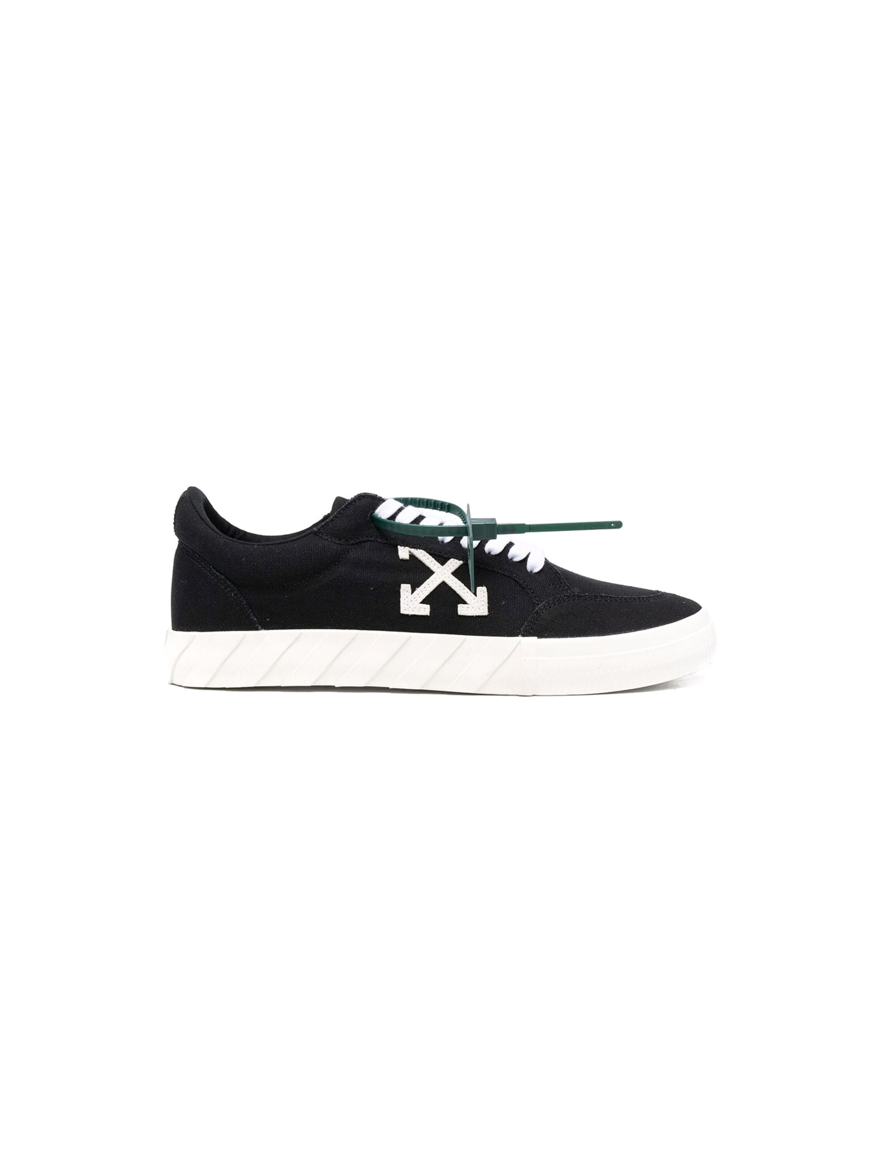 OFF WHITE LOW VULCANIZED CANVAS BLACK WHITE OMIA085C99FAB002