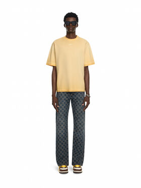 OFF WHITE Swimming Face Skate T-Shirt CLOUD NUGGET GOLD 44MAA120F26J002