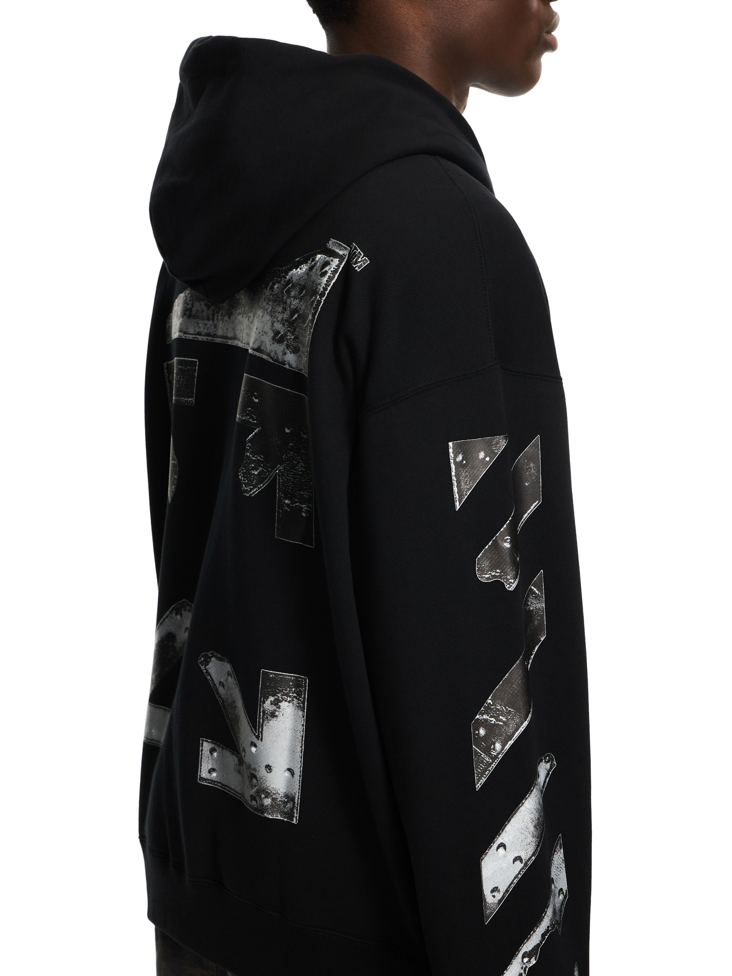 Metal Arrow Skate Zip Hoodie in BLACK for Men | Off-White™