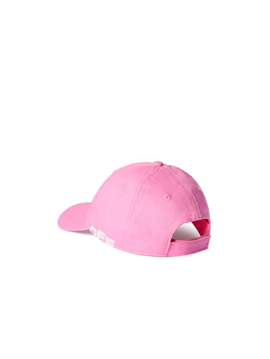 OFF WHITE Type Logo Baseball Logo Cap FUCHSIA - WHITE OGLB002F25FAB002
