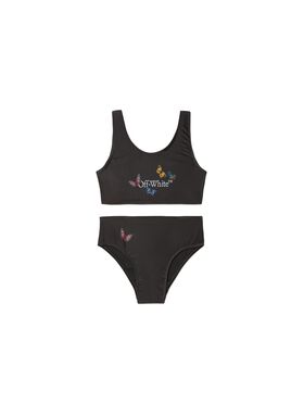 OFF WHITE Schmetterling Bookish Bikini SCHWARZ OGFA014S25JER001