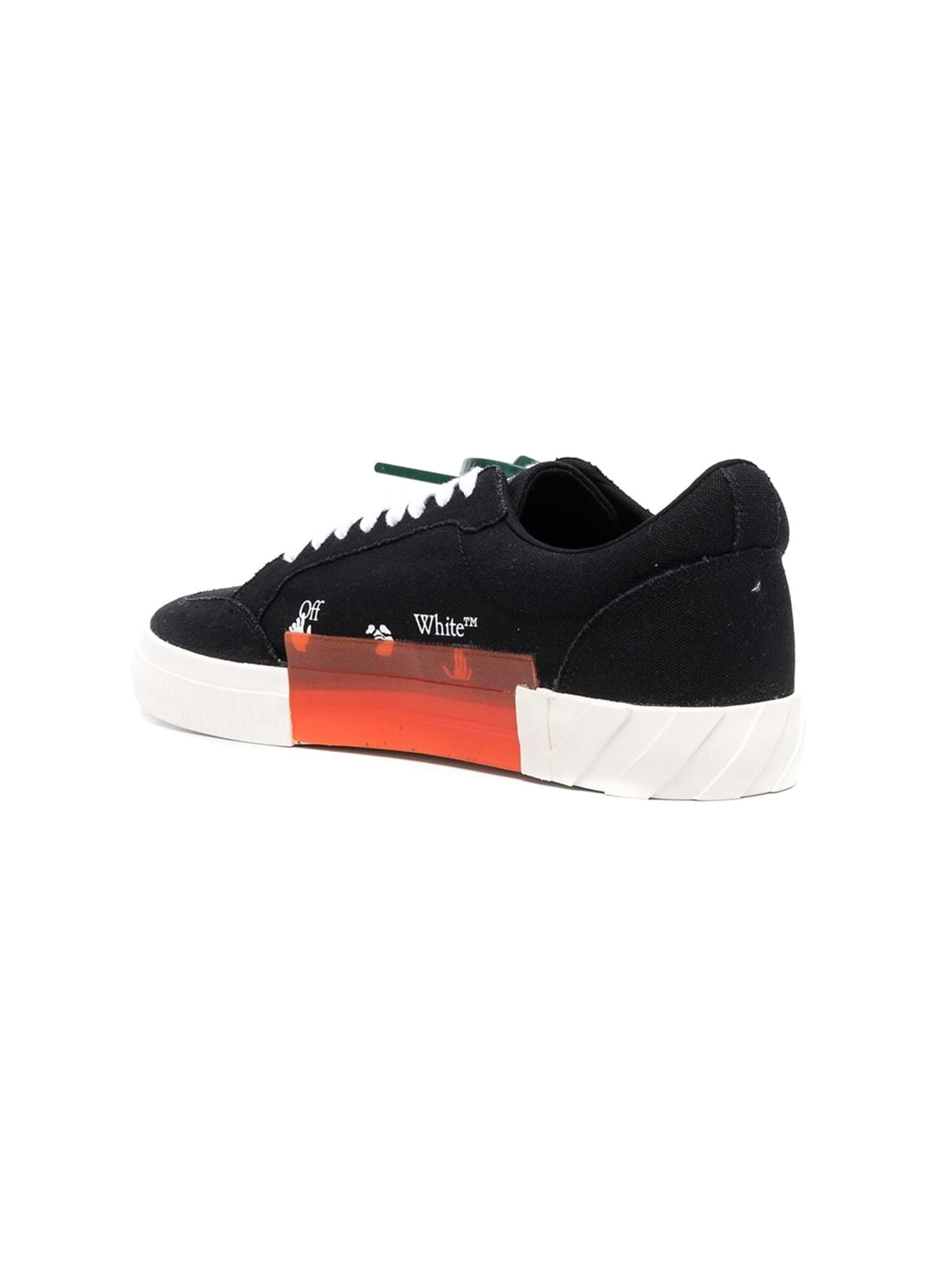 OFF WHITE LOW VULCANIZED CANVAS BLACK WHITE OMIA085C99FAB002