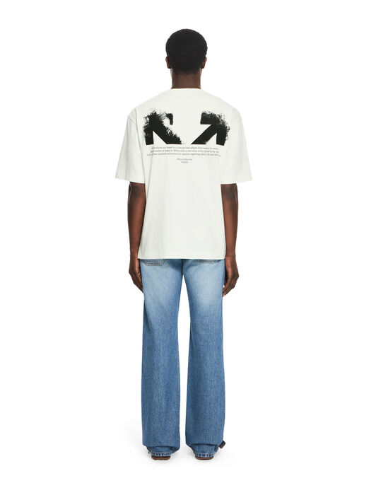OFF WHITE Half Arrow Skate T-shirt BLUEWASH 44MAA120S26J008