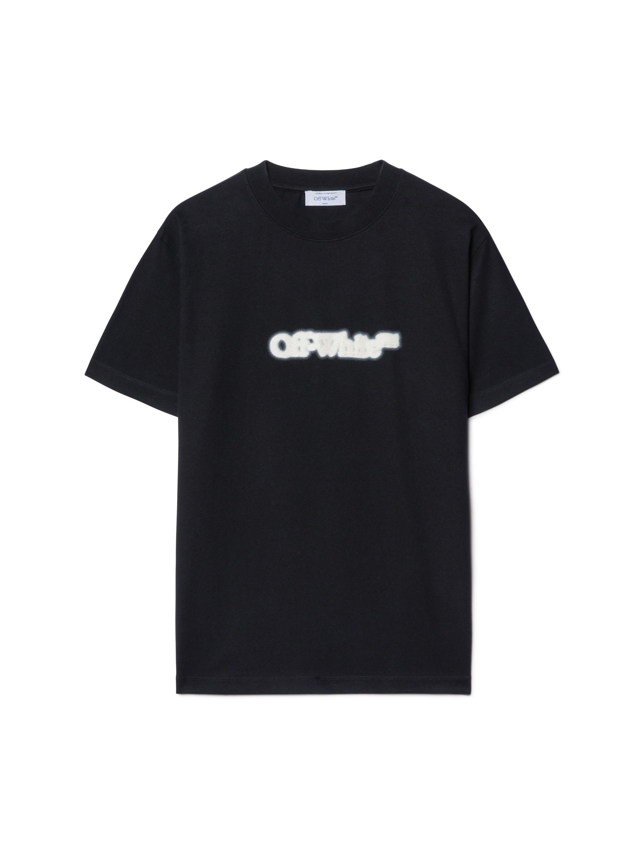 OFF WHITE Schwarzes T-Shirt Mit Gesprühtem Pfeil-Motiv SCHWARZ OMAA027S25JER00B