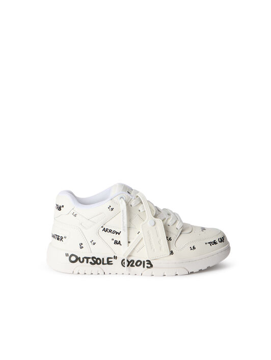 OFF WHITE Out Of Office Sneakers WHITE - BLACK OMIA189F25LEA007