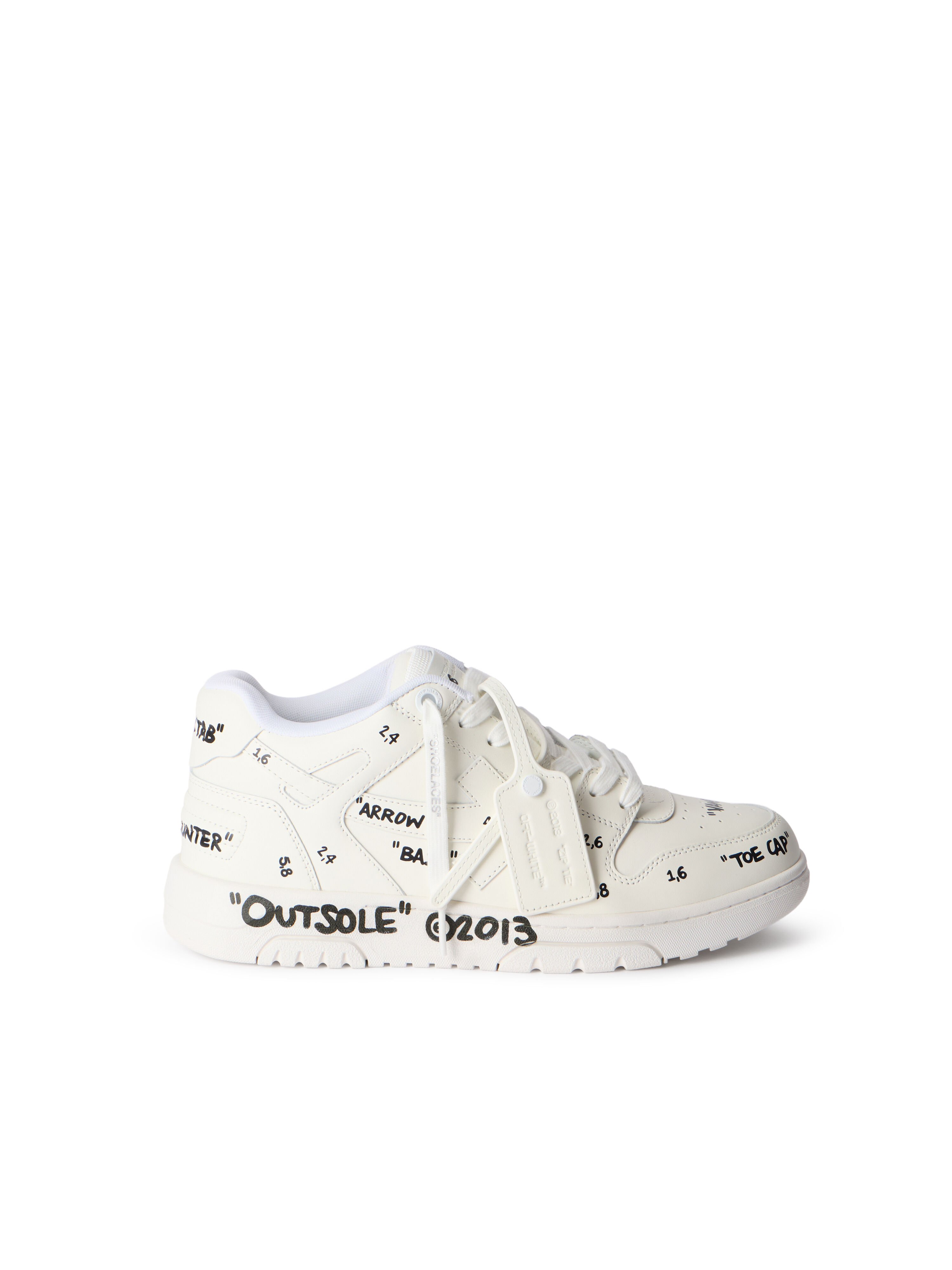 OFF WHITE Out Of Office Sneakers WHITE - BLACK OMIA189F25LEA007