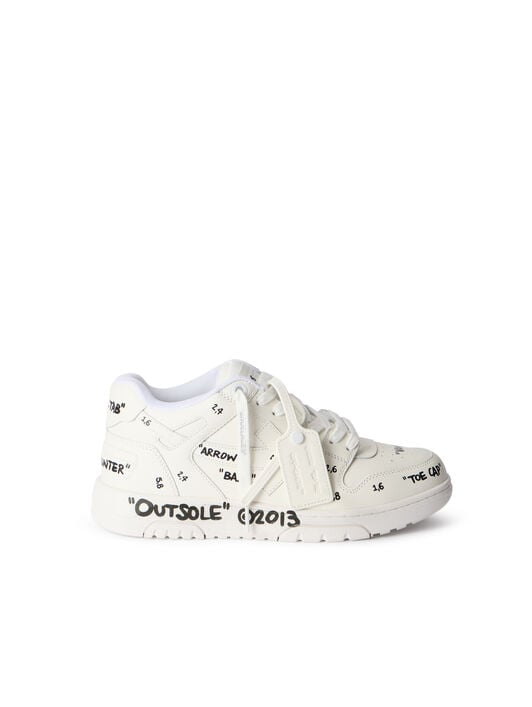 Out Of Office Sneakers OFF WHITE Out Of Office Sneakers WHITE - BLACK OMIA189F25LEA007