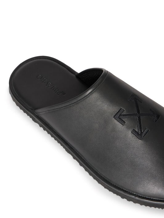 OFF WHITE Arrow Slipper BLACK/BLACK OMIJ00BS26LEA001