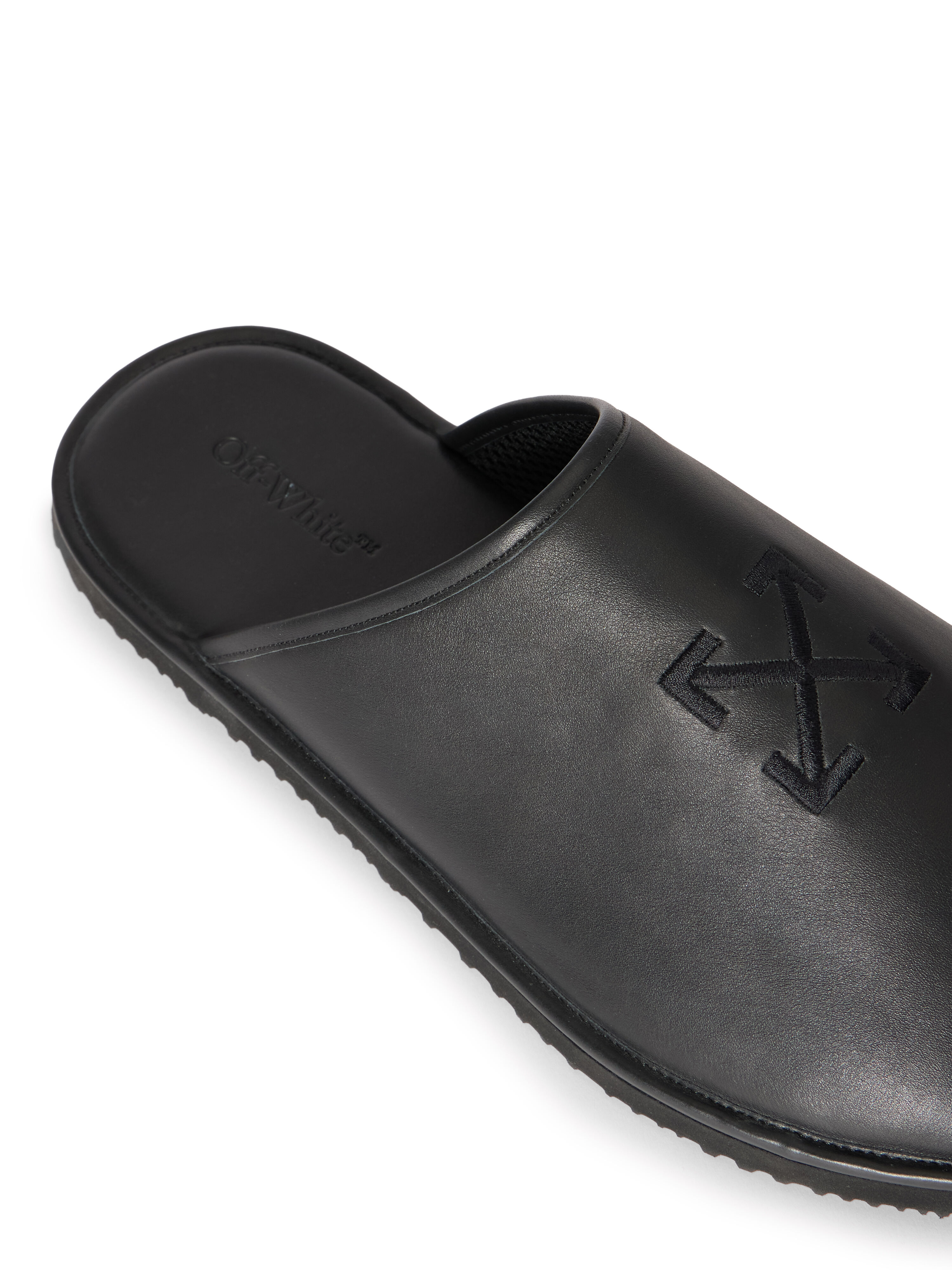 OFF WHITE Arrow Slipper BLACK/BLACK OMIJ00BS26LEA001