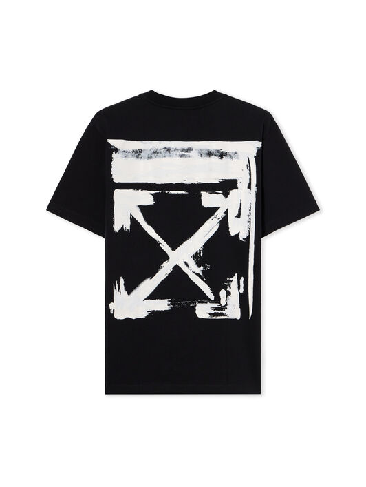 OFF WHITE Ink Arrow Slim Logo Tee BLACK - WHITE OMAA027F25JER007