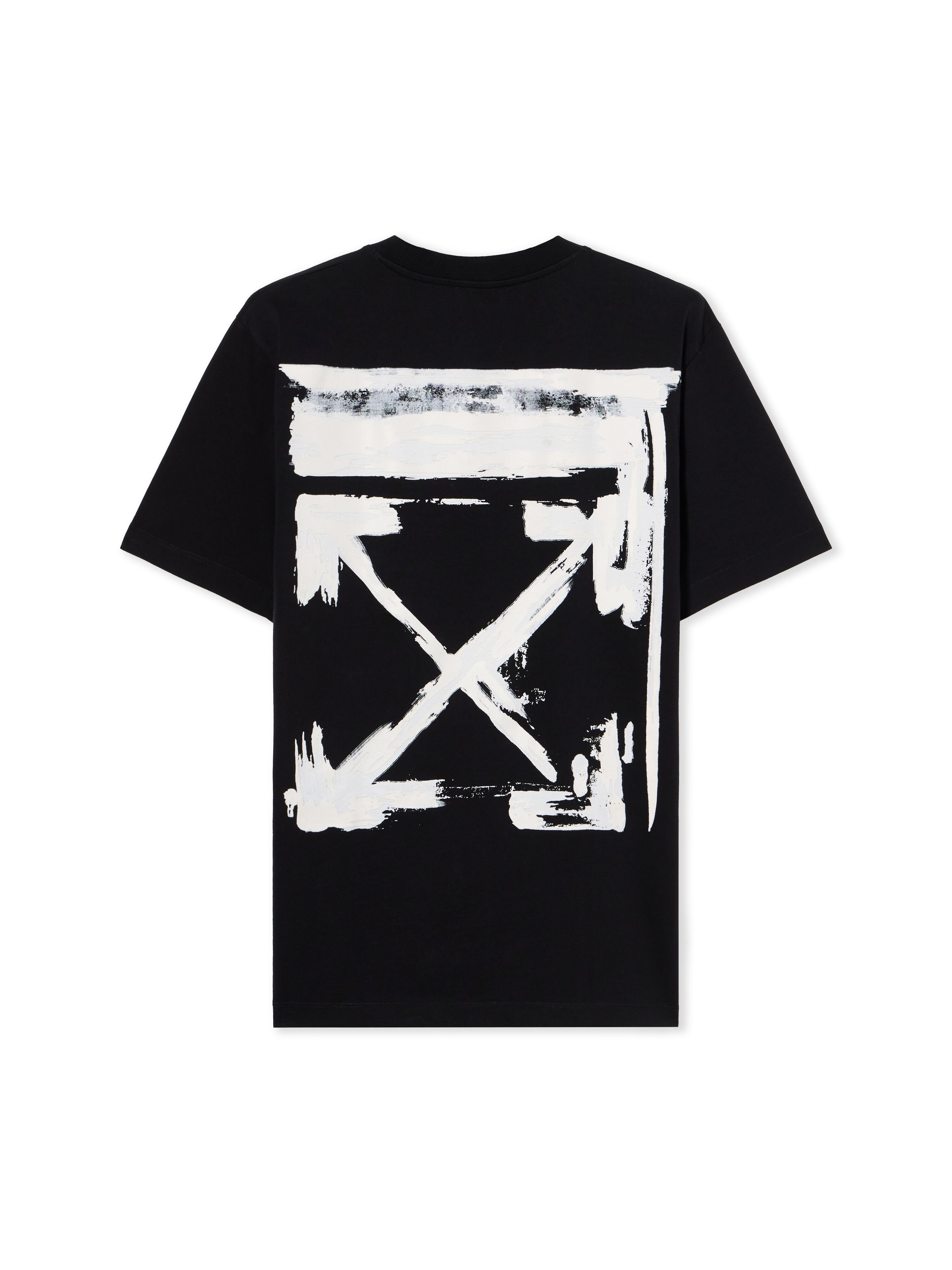OFF WHITE Ink Arrow Slim Logo Tee BLACK - WHITE OMAA027F25JER007
