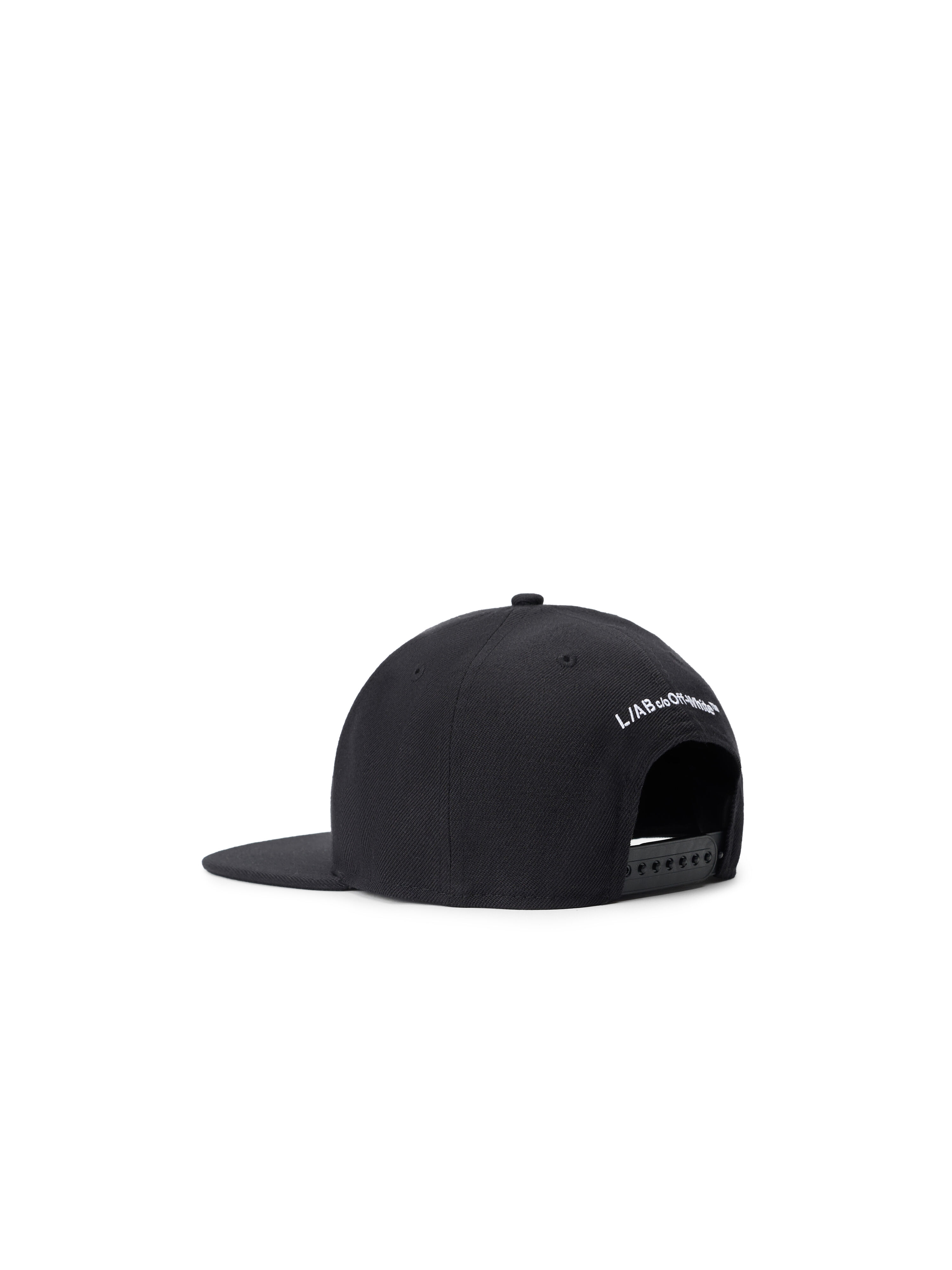 LAB L/AB Off Embroidered Flat Brim Cap BLACK LAB7200163