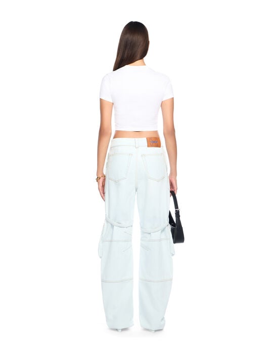 OFF WHITE Cargo Denim Pants LIGHT BLUE-NO COLOR OWYB01JF25DEN001