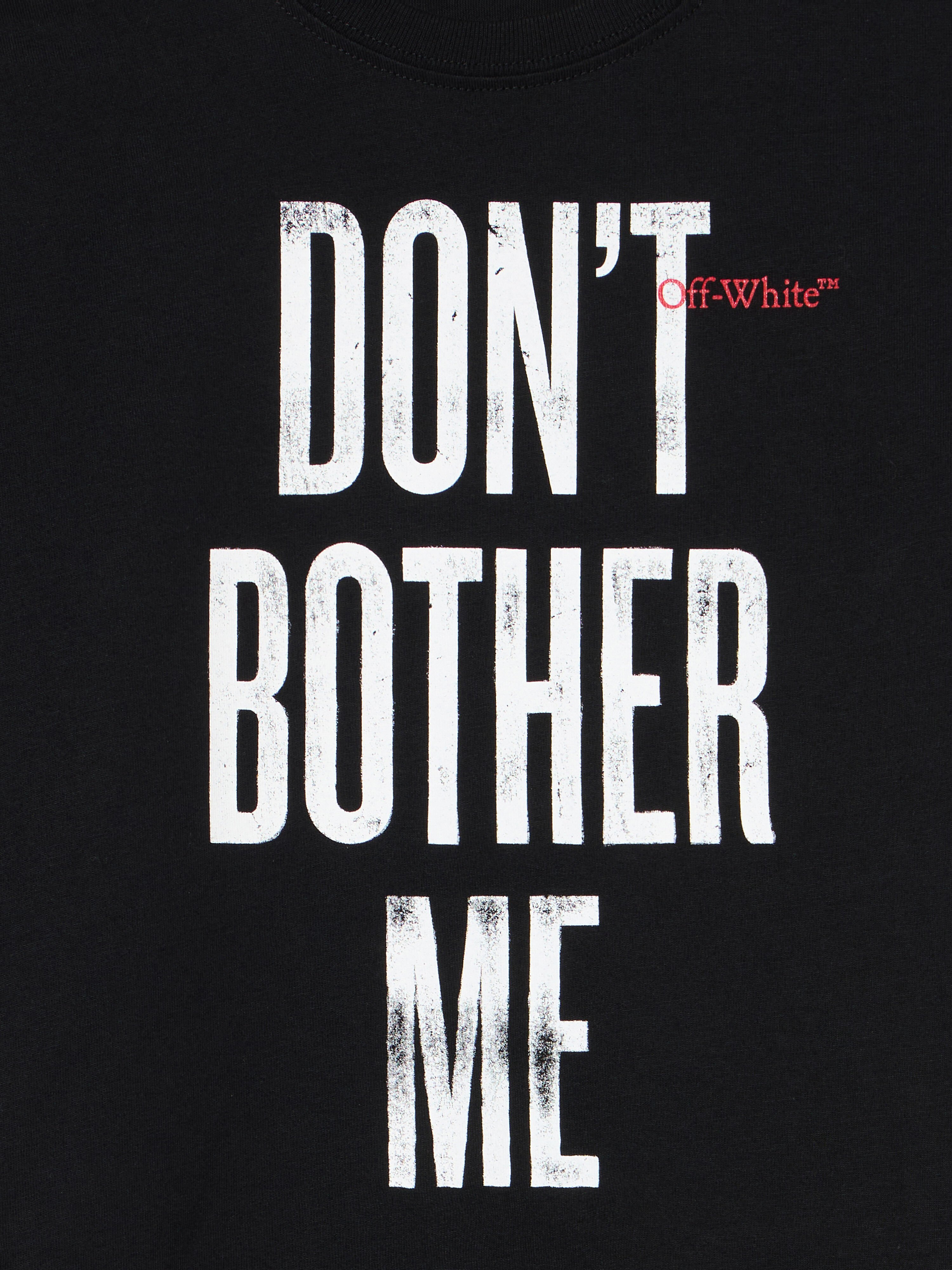 OFF WHITE Quote Graphic T-Shirt BLACK - RED OBAA002F25JER00C