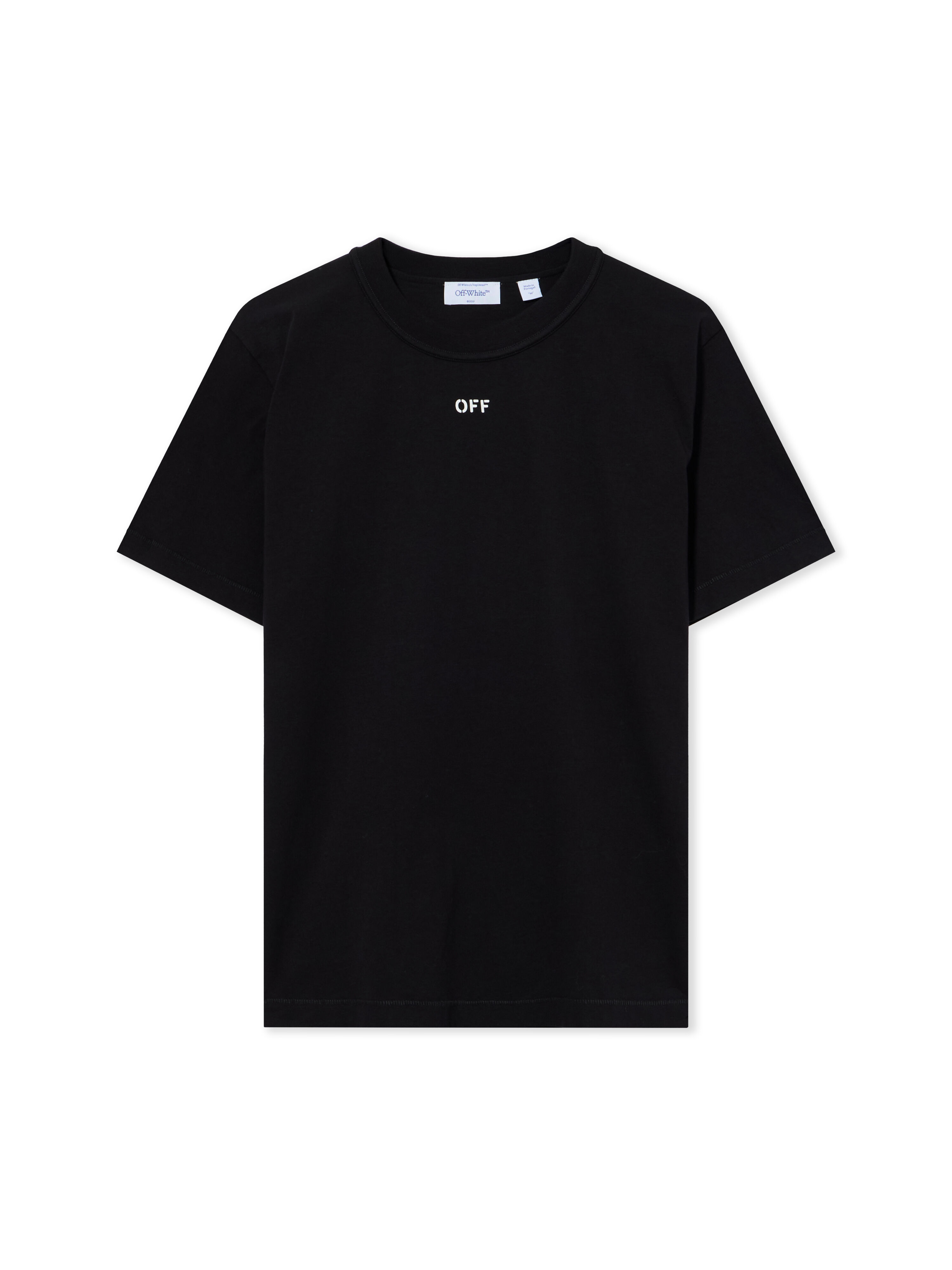 OFF WHITE Industrial Half Arrow Short Sleeve T-Shirt BLACK 44MAA16MF26J002