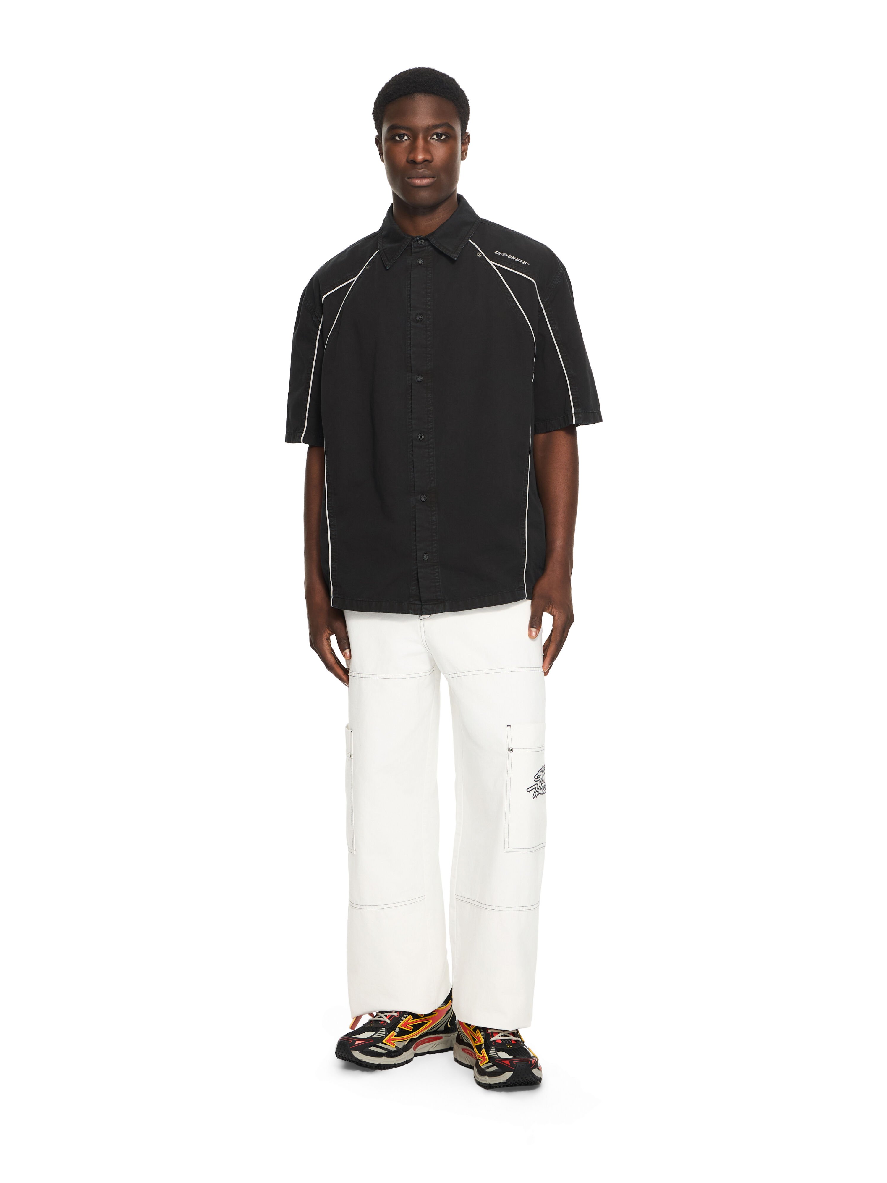 OFF WHITE Script Cargo Pants WHITE 44XCF04ES26F001