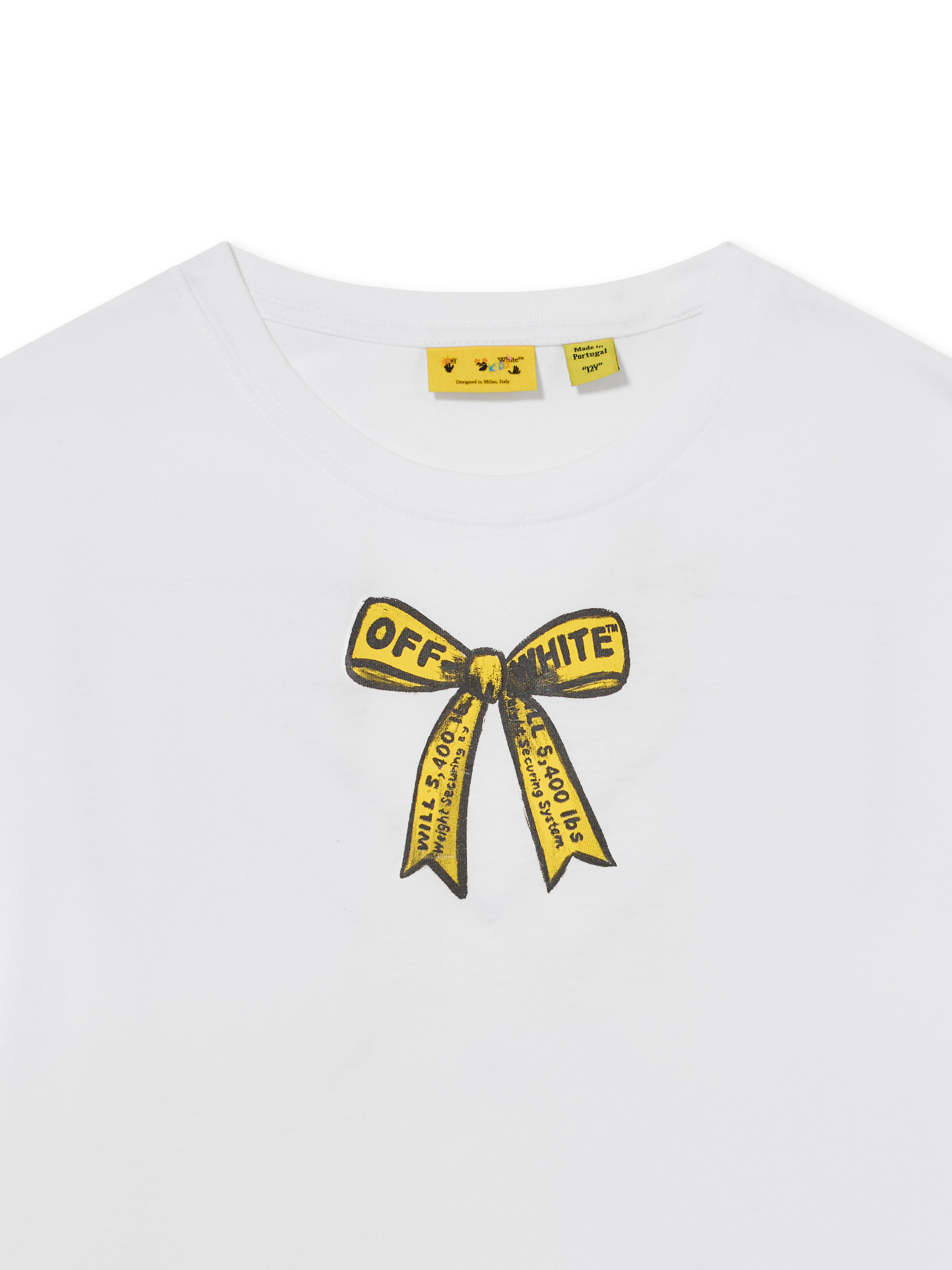 OFF WHITE Arrow Industrial Tape T-Shirt WHITE 44GAA001F26J009