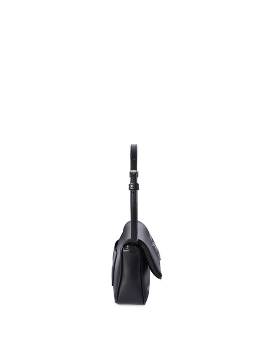 OFF WHITE Schwarze Jitney 0.7 Quote Schultertasche SCHWARZ OWNN18BC99LEA001