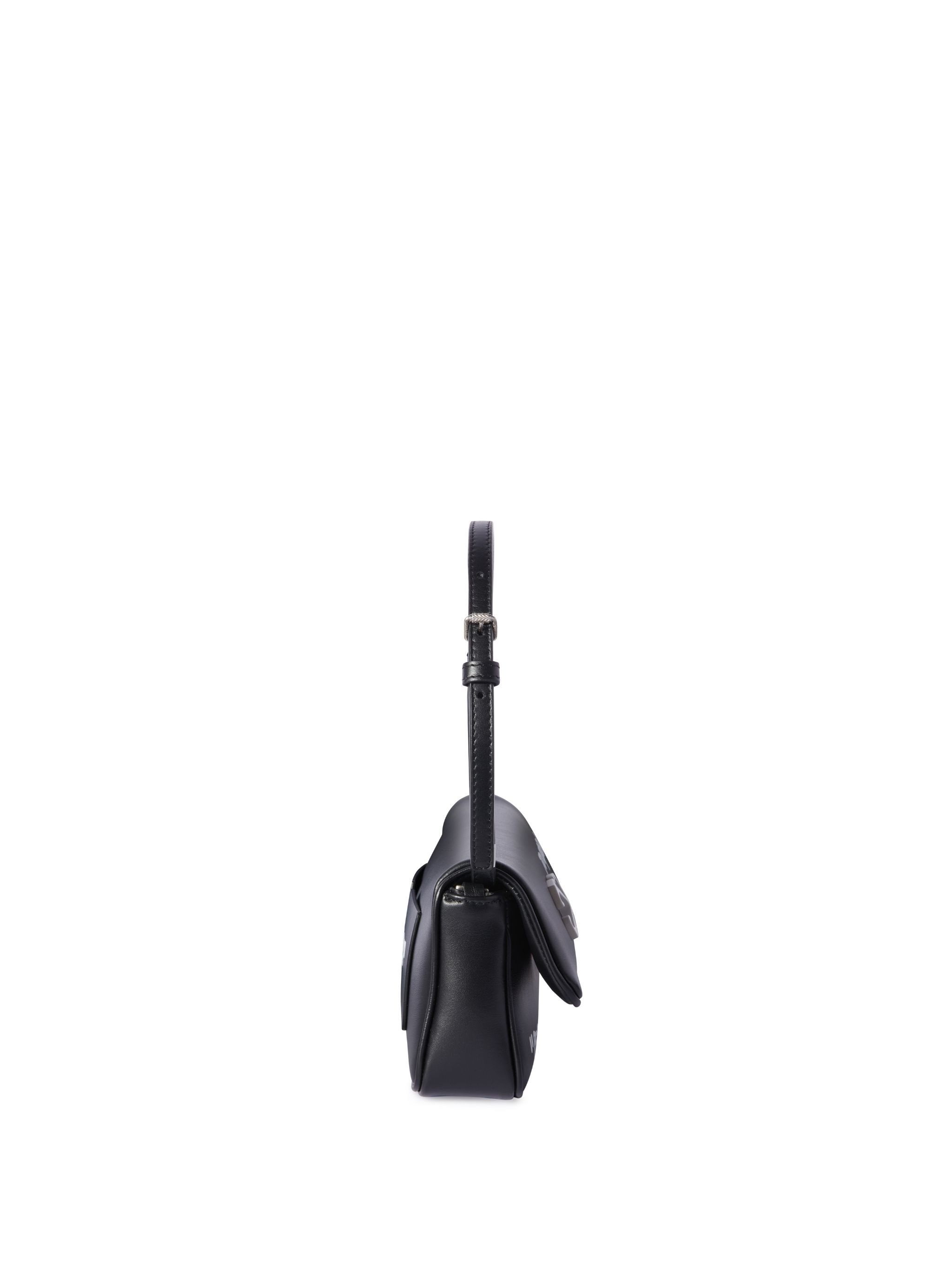 OFF WHITE Schwarze Jitney 0.7 Quote Schultertasche SCHWARZ OWNN18BC99LEA001