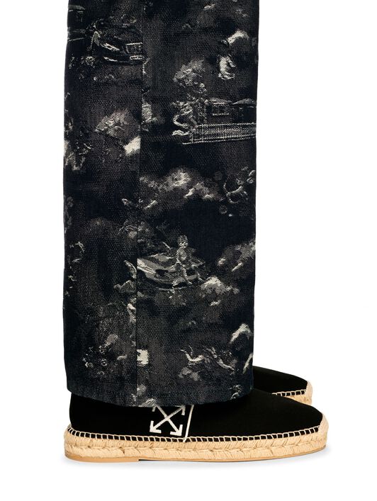 OFF WHITE Biarritz Espadrillas BLACK OMIB007C99FAB001