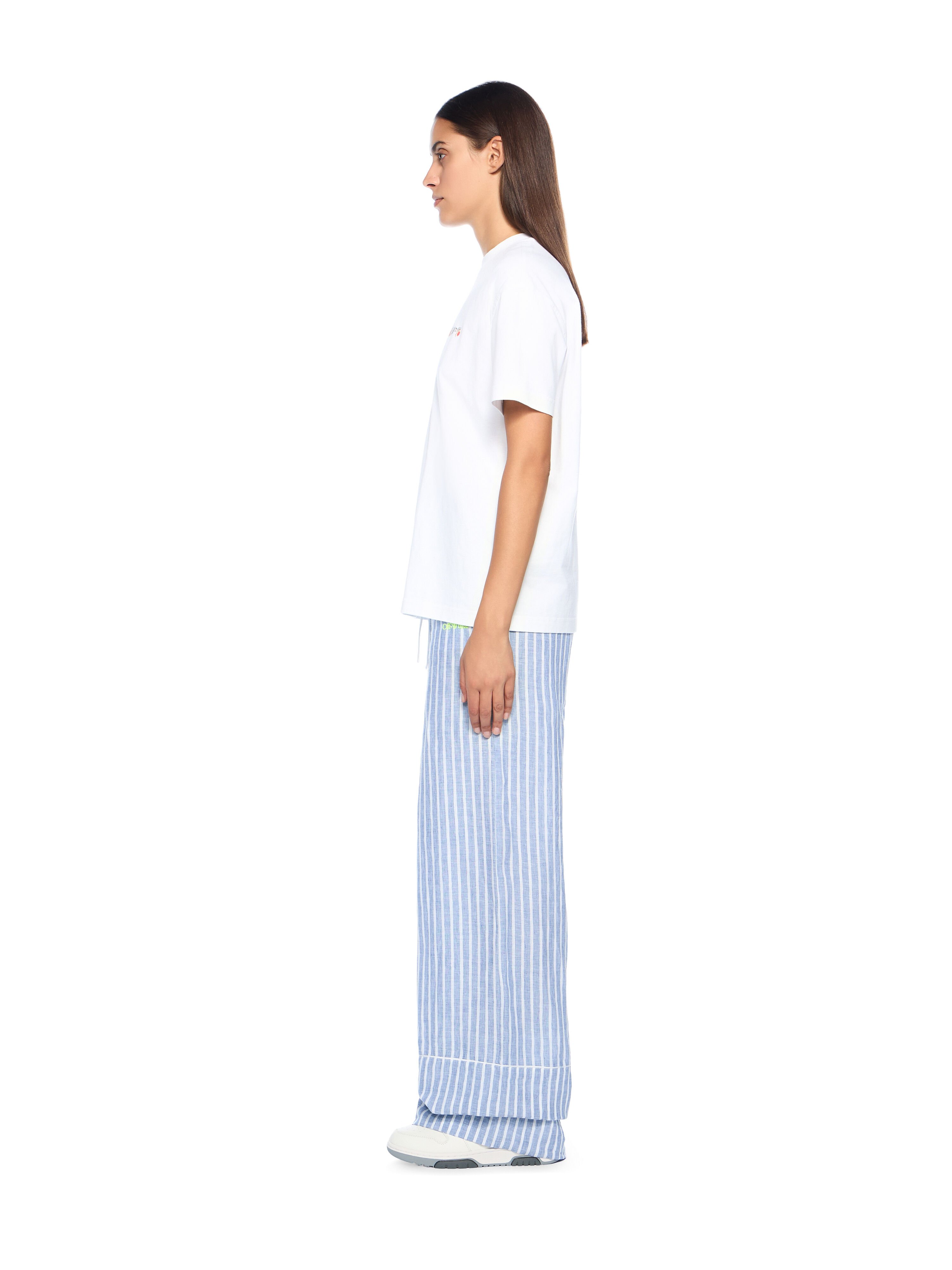 OFF WHITE Flower Vase Regular Logo Tee WHITE OWAA089F25JER005