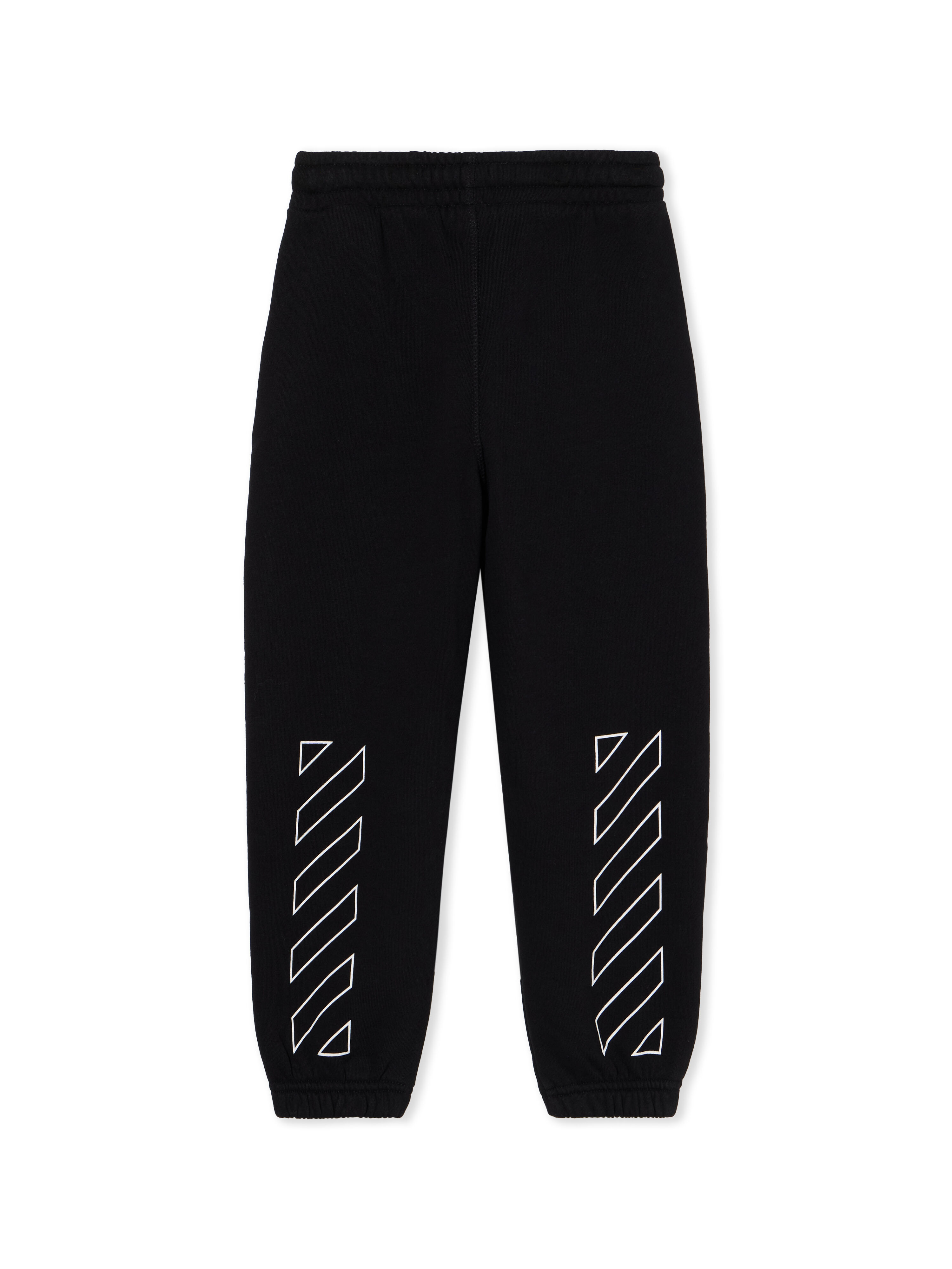 OFF WHITE Bookish Diagonal Logo Sweatpants BLACK - WHITE OBCH001F25FLE004