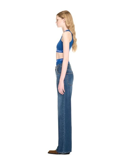 WEITE CARGO-DENIM-HOSE OFF WHITE WEITE CARGO-DENIM-HOSE BLAU OWYB019F24DEN001