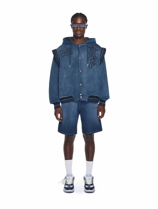 Laundry Diag Sweatshorts OFF WHITE Laundry Diag Sweatshorts VINTAGE DARK SAPPHIRE - VINTAGE DARK SAP OMCI013F25FLE009