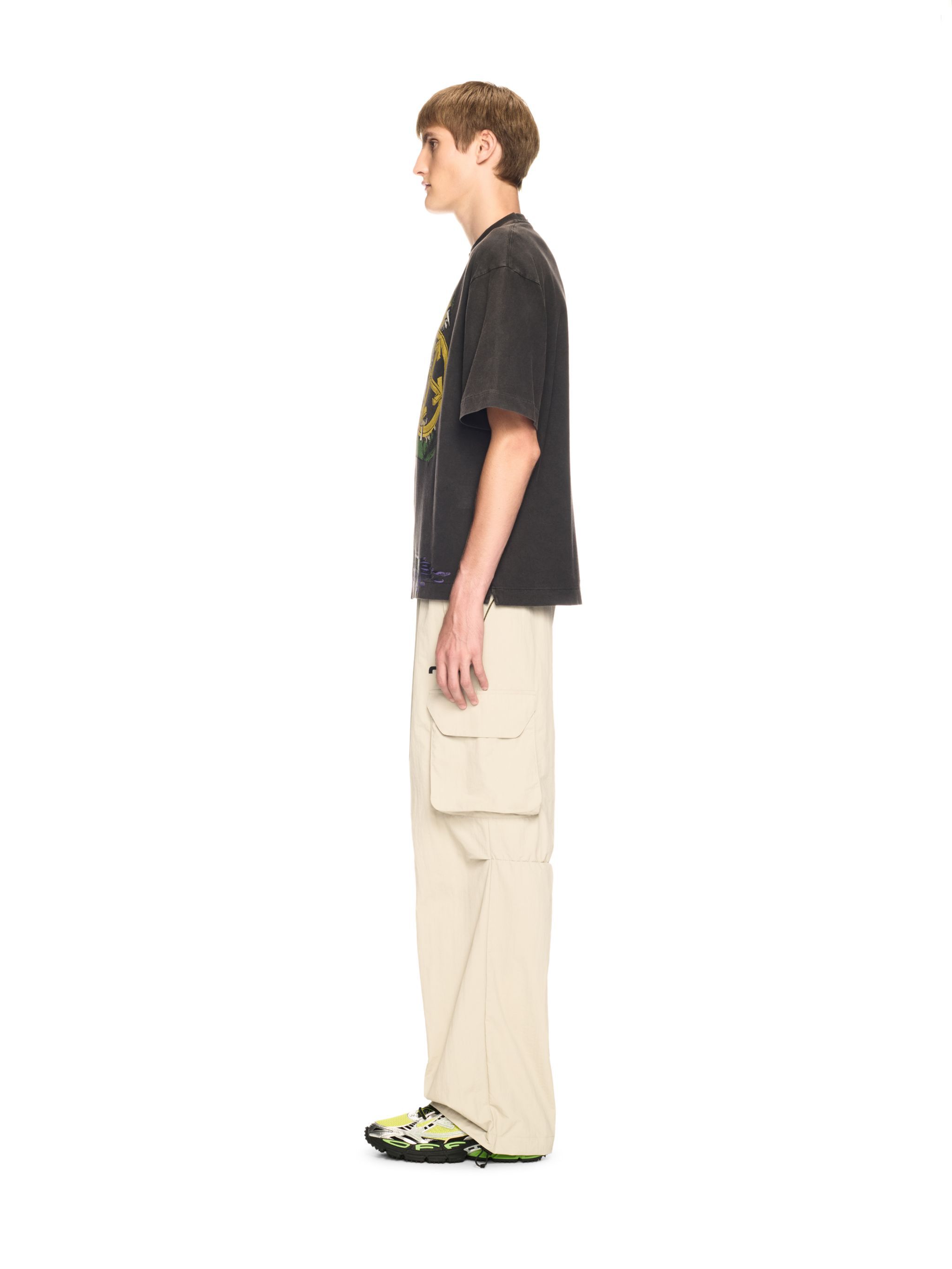 OFF WHITE Black Crocodile T-Shirt BLACK OMAA120S25JER006