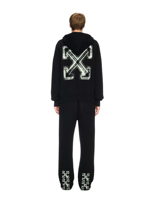 Black Vibe Arrow Hoodie OFF WHITE Black Vibe Arrow Hoodie BLACK OMBB085S25FLE00L