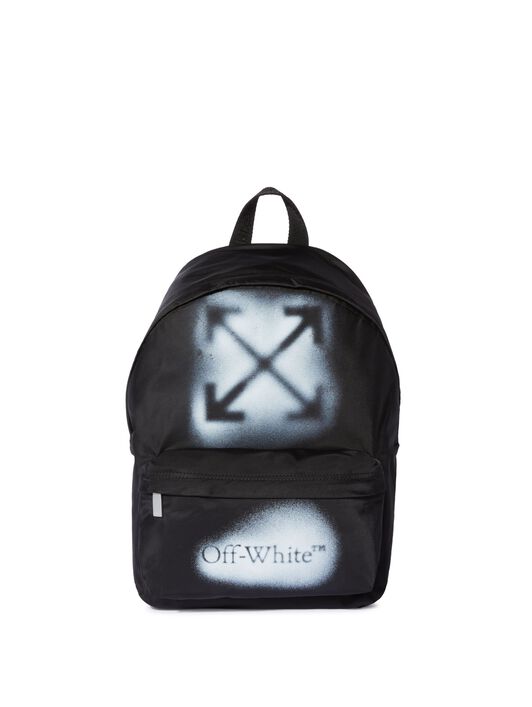 OFF WHITE Spray Arrow Backpack BLACK OBNB001S25FAB001