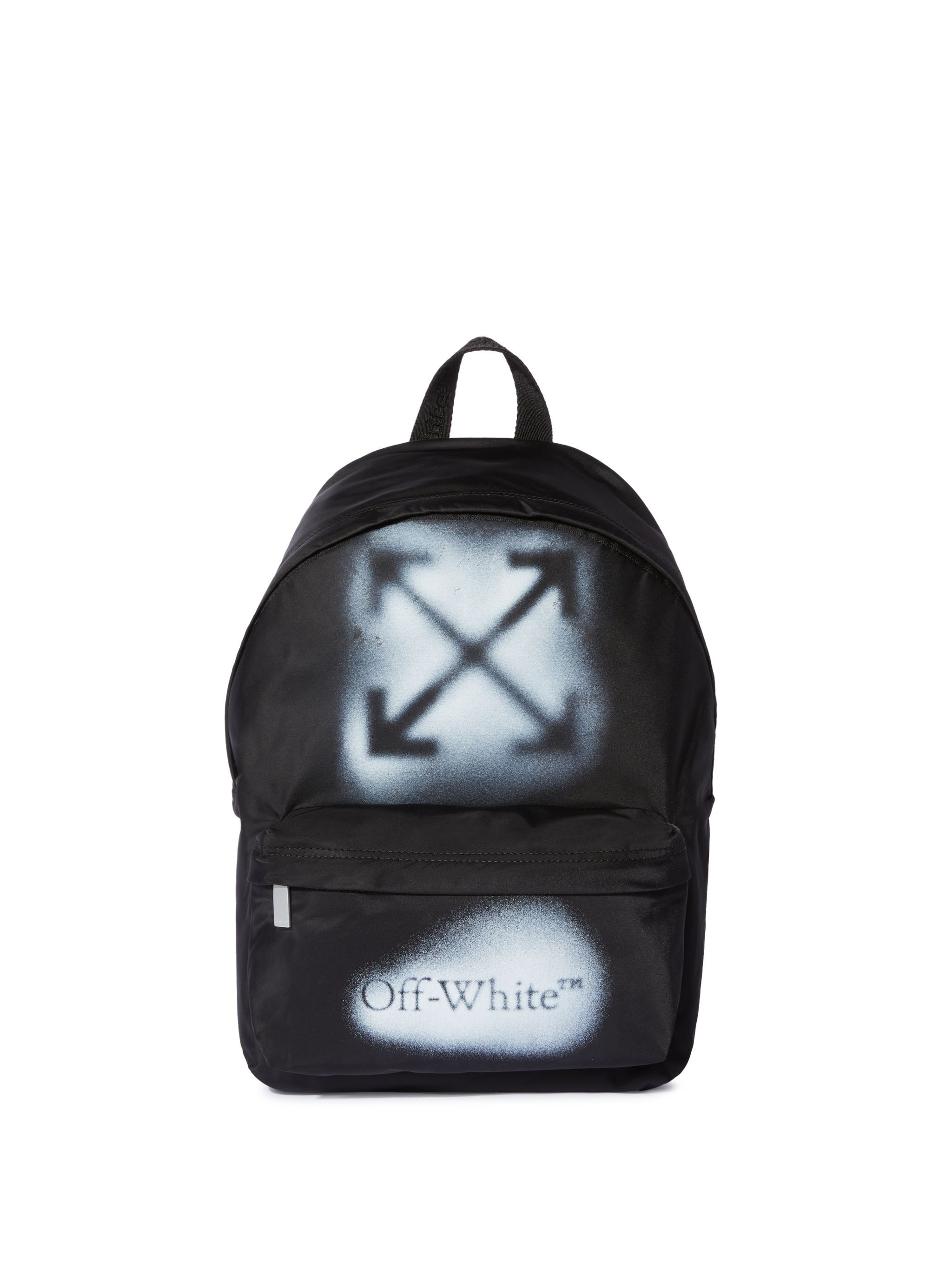 OFF WHITE Spray Arrow Backpack BLACK OBNB001S25FAB001