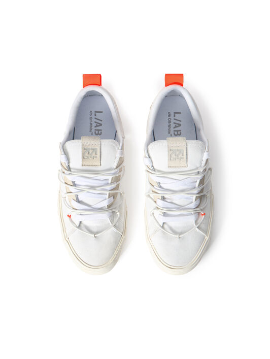 LAB Tape Vulcanized Bungee Sneakers WHITE/LIGHT GREY LABF26OF06328